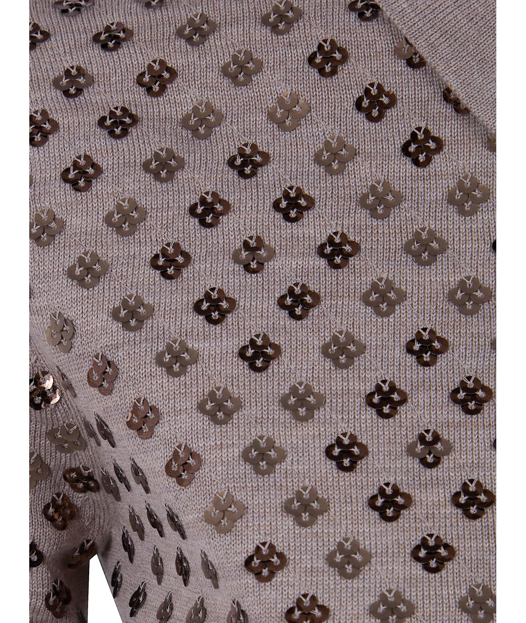 MAX MARA Коричневый шерстяной кардиган, фото 3