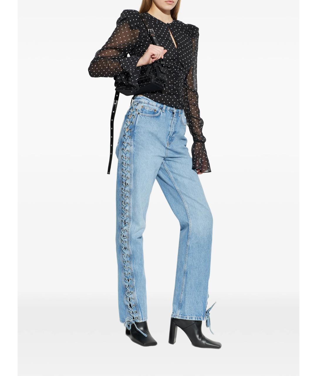 ROTATE Черная полиэстеровая блузы, фото 2