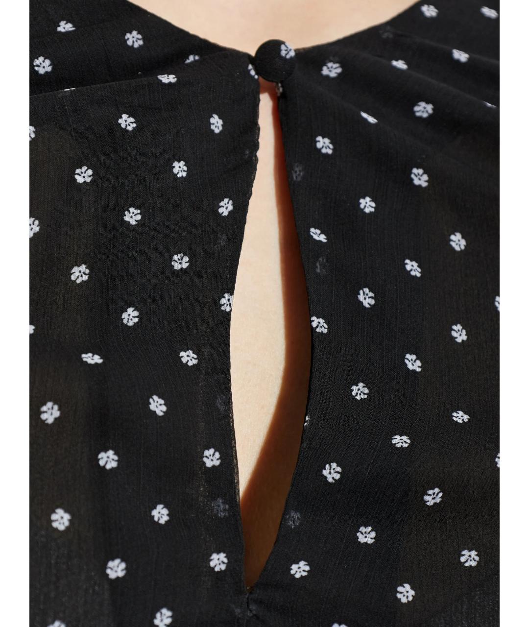 ROTATE Черная полиэстеровая блузы, фото 5