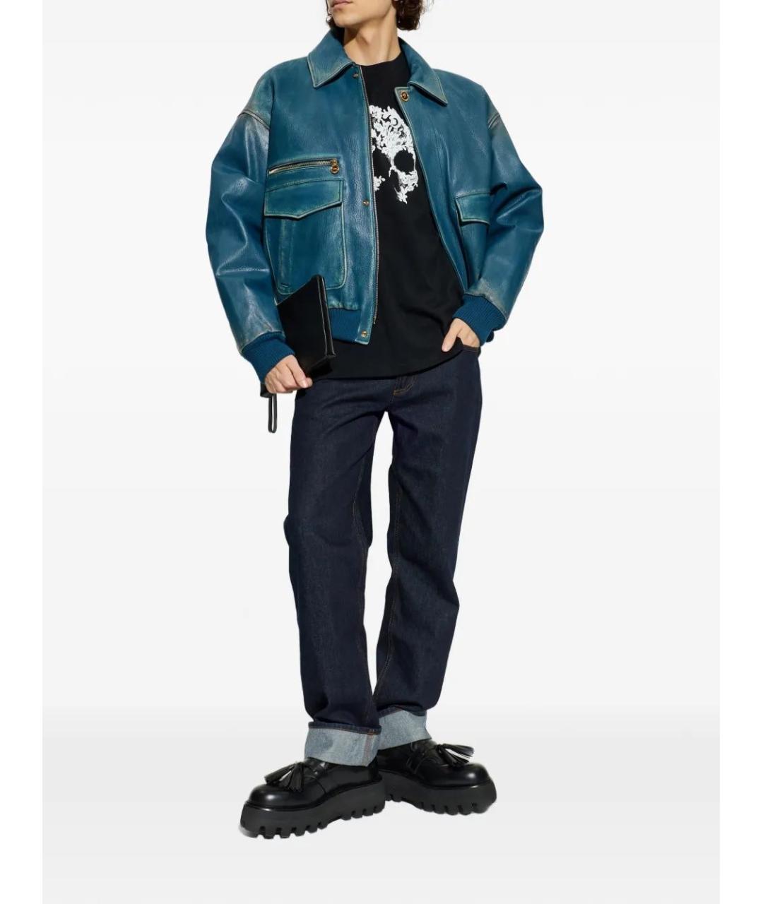 ALEXANDER MCQUEEN Черная хлопковая футболка, фото 2