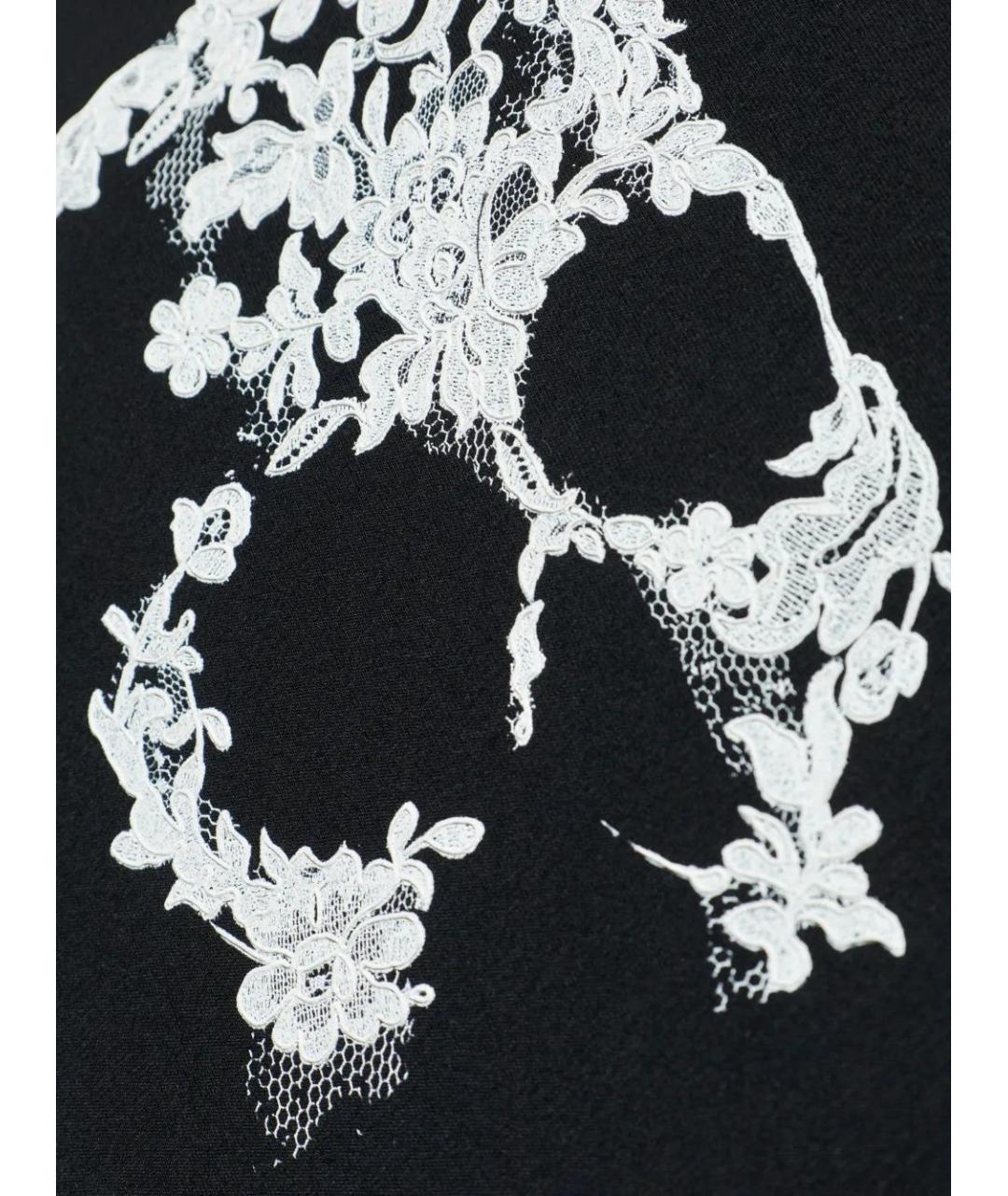 ALEXANDER MCQUEEN Черная хлопковая футболка, фото 5