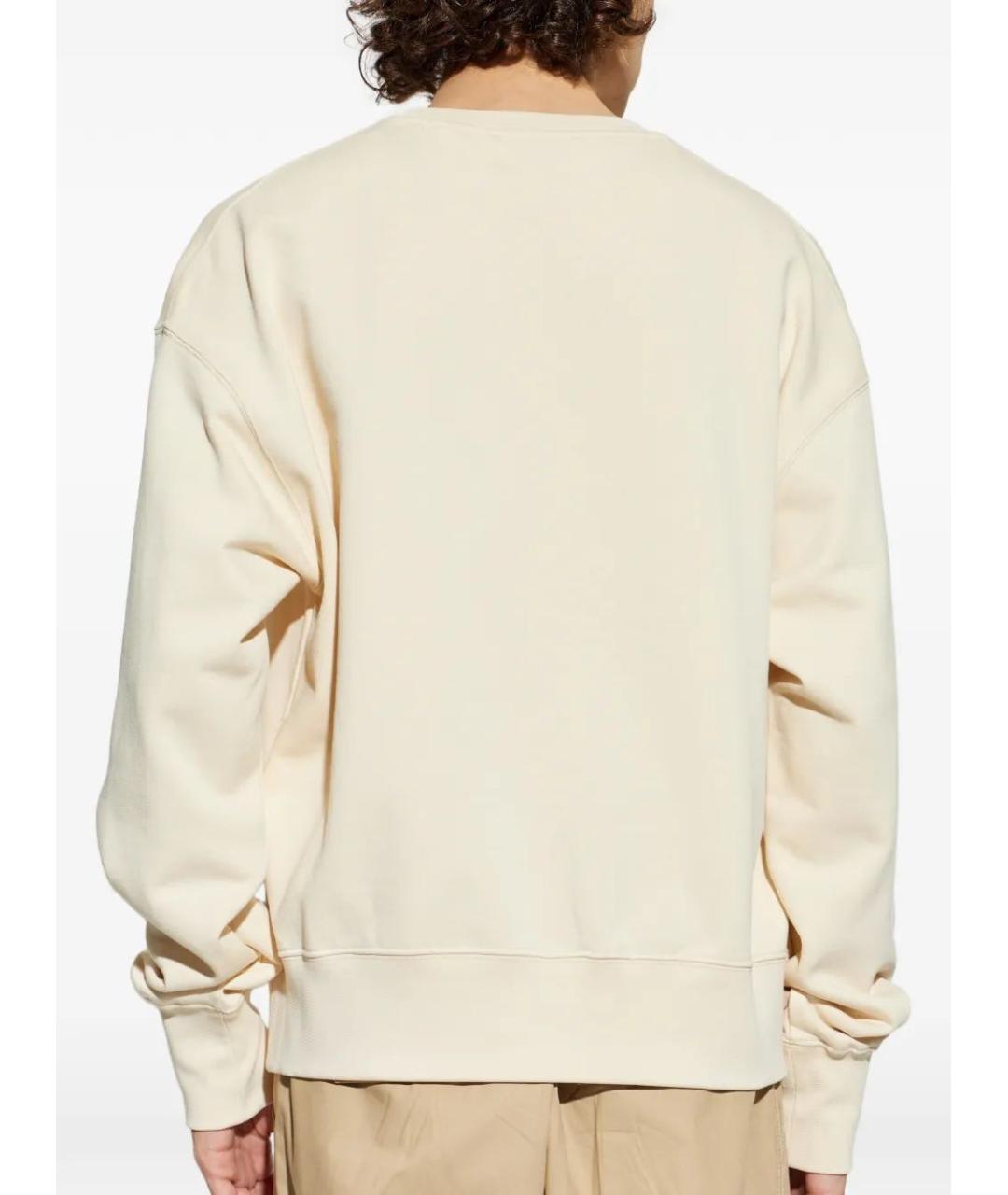 ALEXANDER MCQUEEN Бежевый хлопковый джемпер / свитер, фото 4