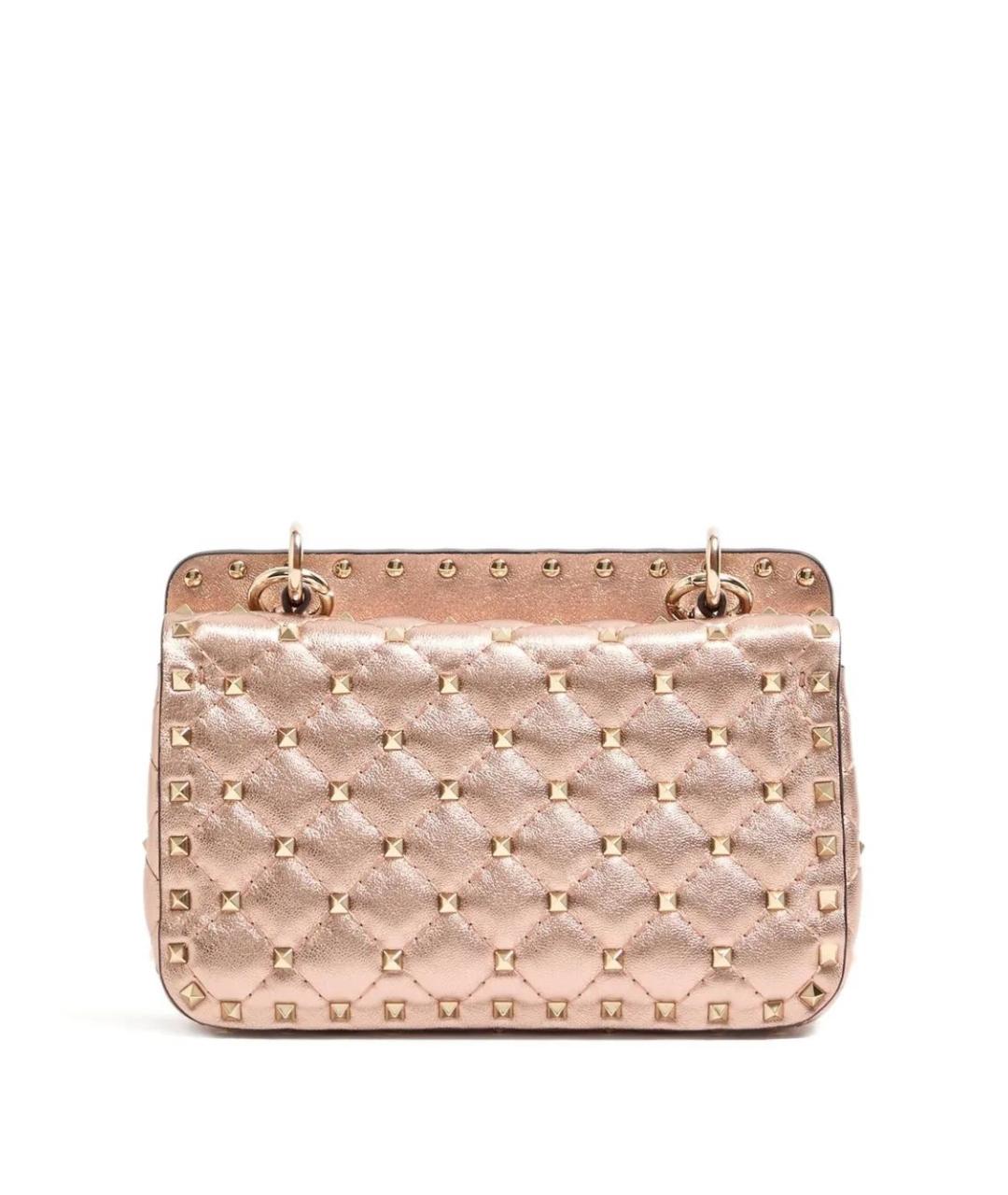 VALENTINO Розовая кожаная сумка через плечо, фото 2