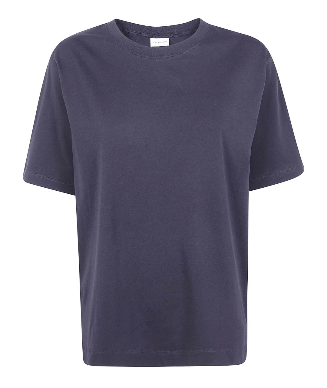 DRIES VAN NOTEN Черная хлопковая футболка, фото 1