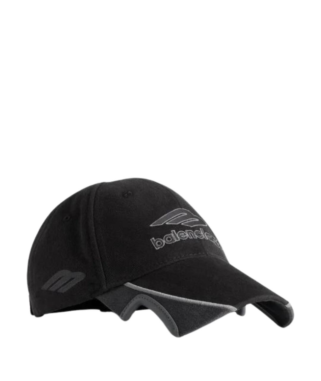 BALENCIAGA Черная хлопковая кепка/бейсболка, фото 1