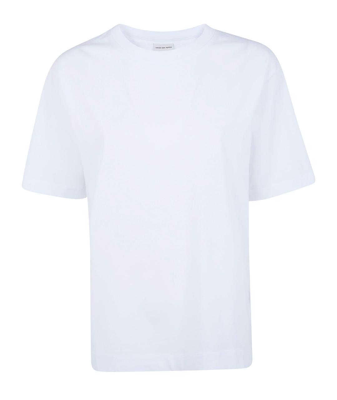 DRIES VAN NOTEN Белая хлопковая футболка, фото 1