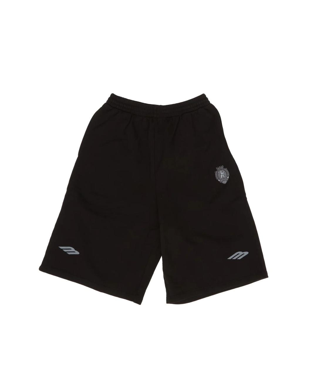 BALENCIAGA Черные полиэстеровые шорты, фото 1