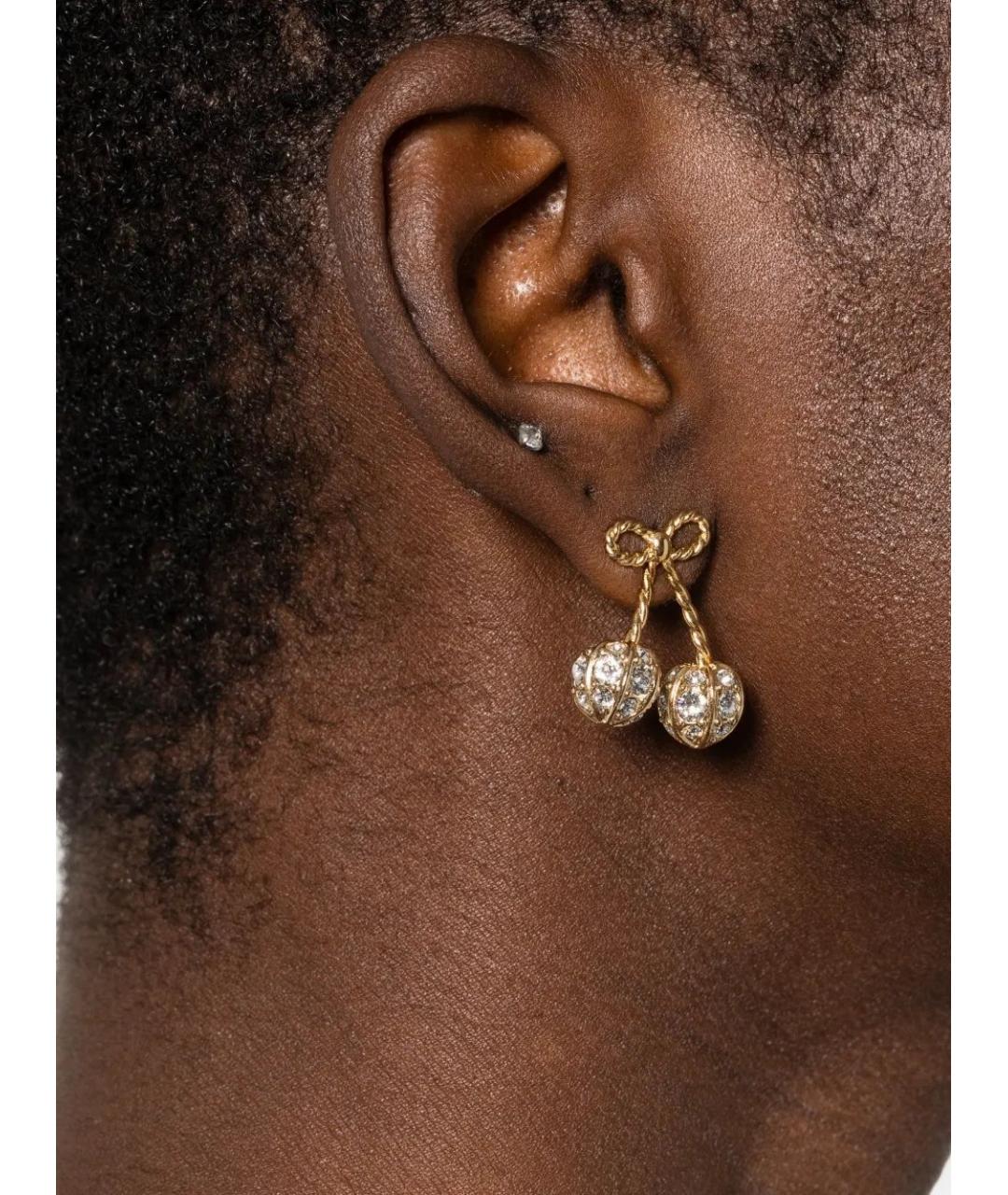 VALENTINO Золотые металлические серьги, фото 2