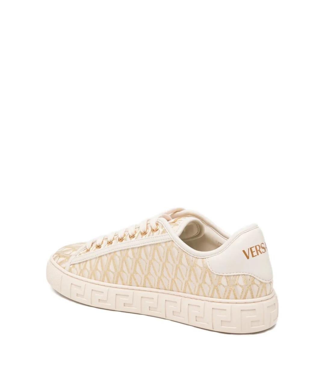 VERSACE Бежевые кеды, фото 3