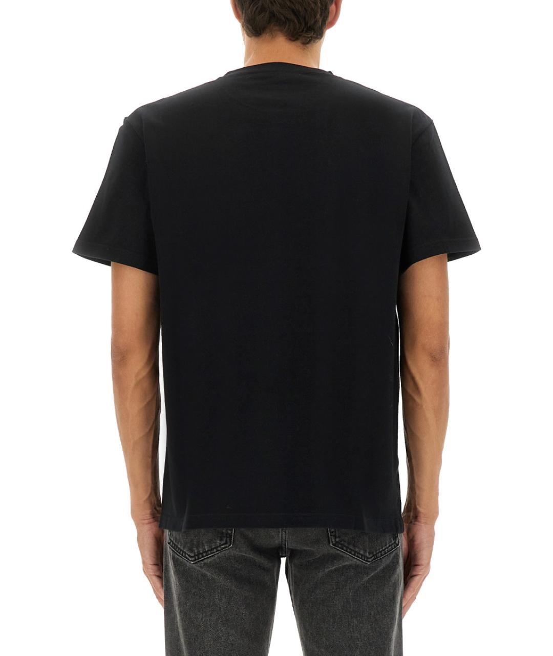 ALEXANDER MCQUEEN Черная хлопковая футболка, фото 5