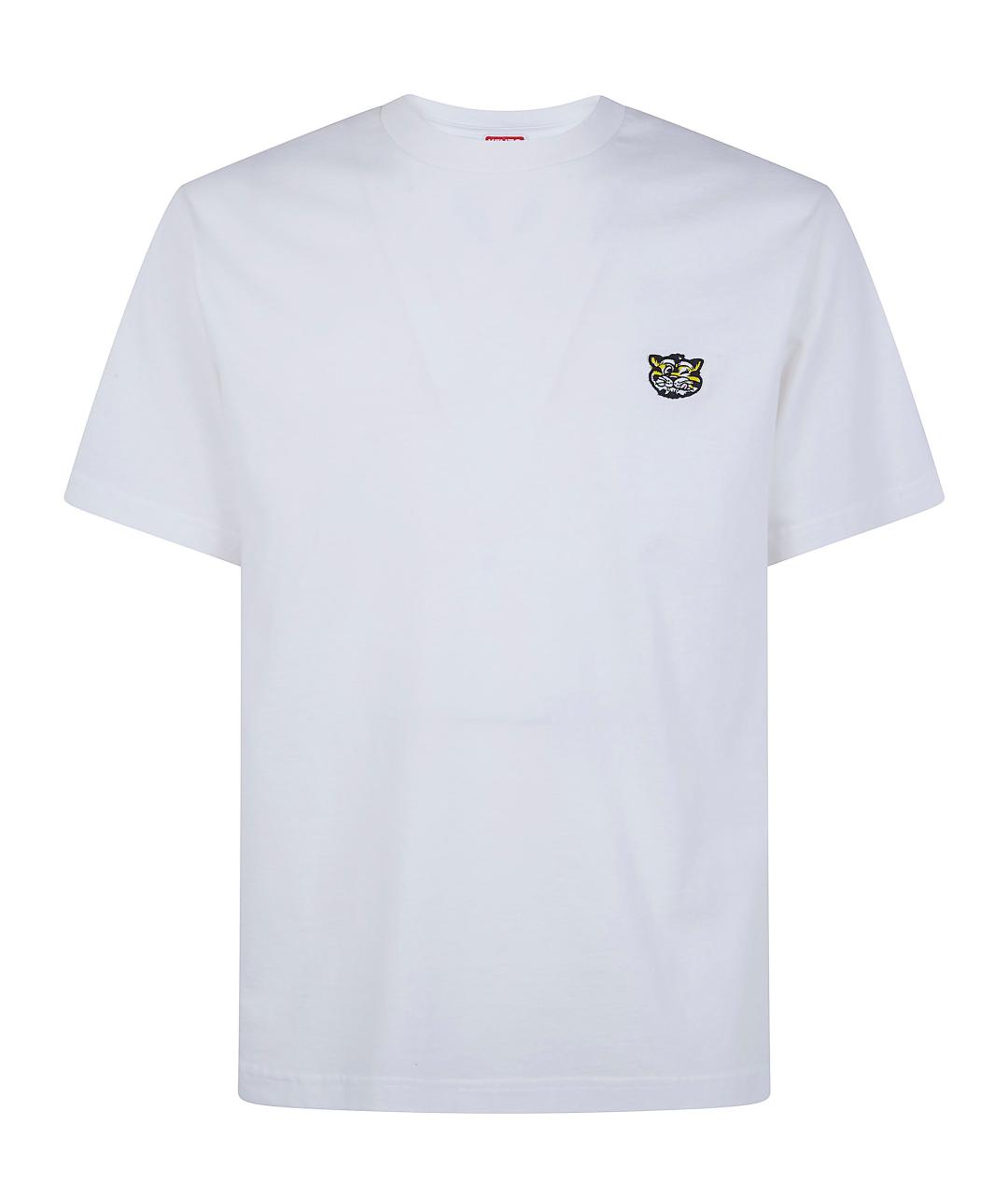 KENZO Белая хлопковая футболка, фото 1