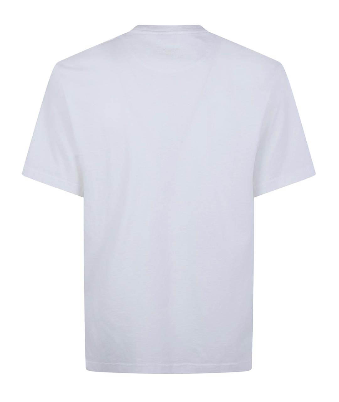 KENZO Белая хлопковая футболка, фото 2