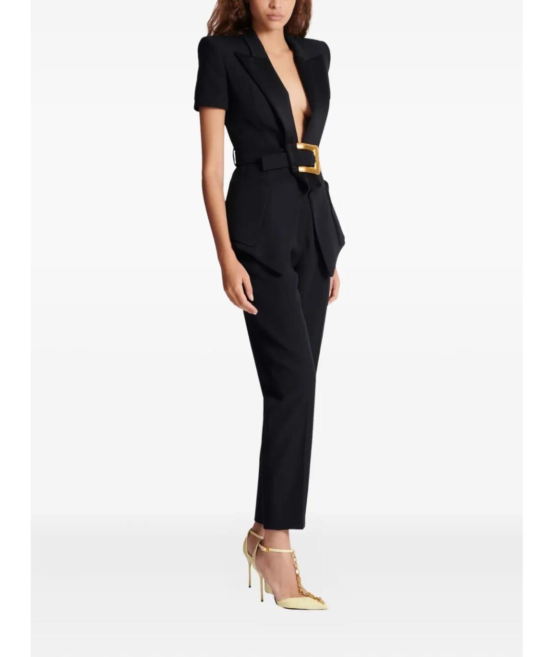 BALMAIN Черный шерстяной жакет/пиджак, фото 3