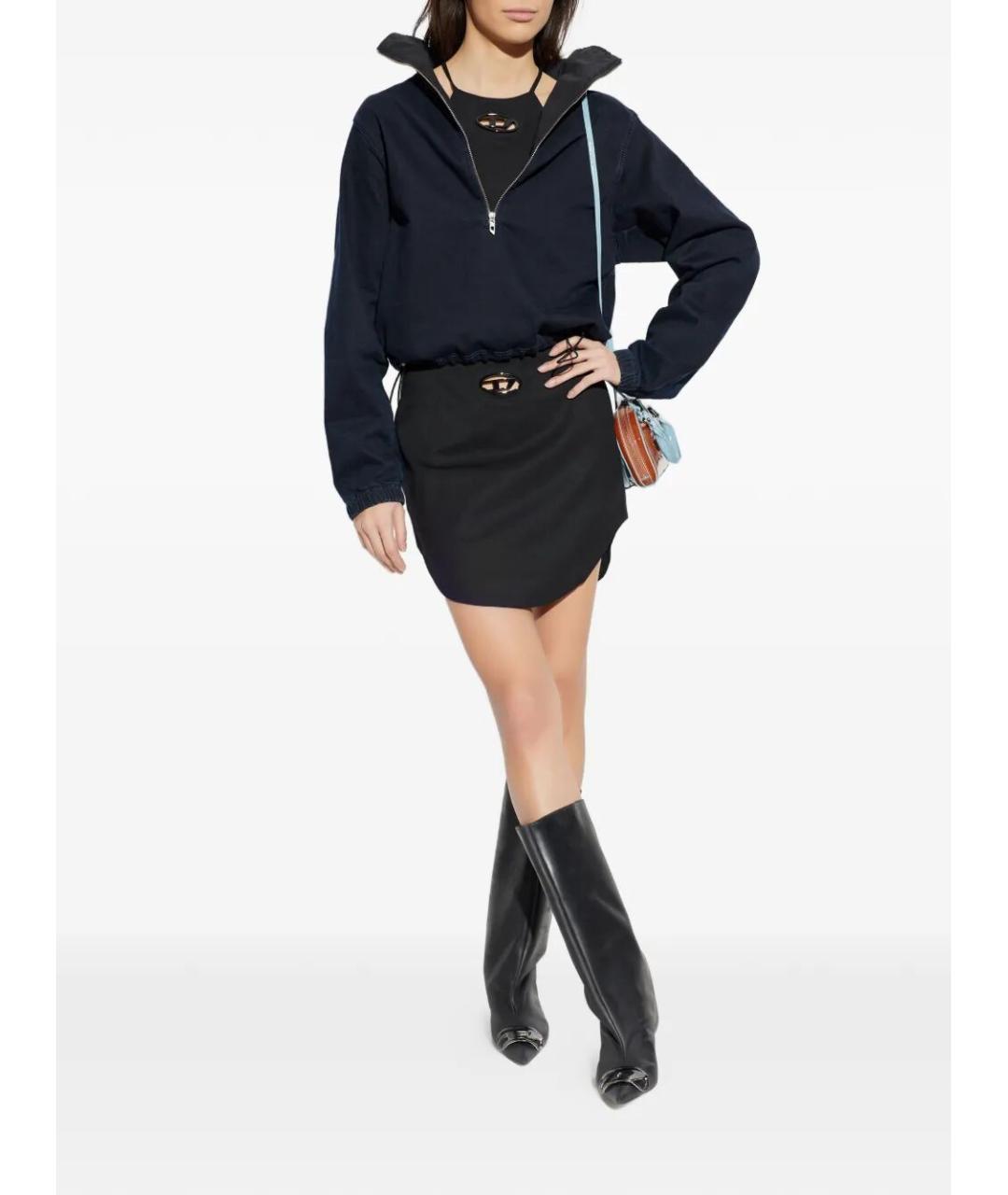 DIESEL Черная полиэстеровая майка, фото 3