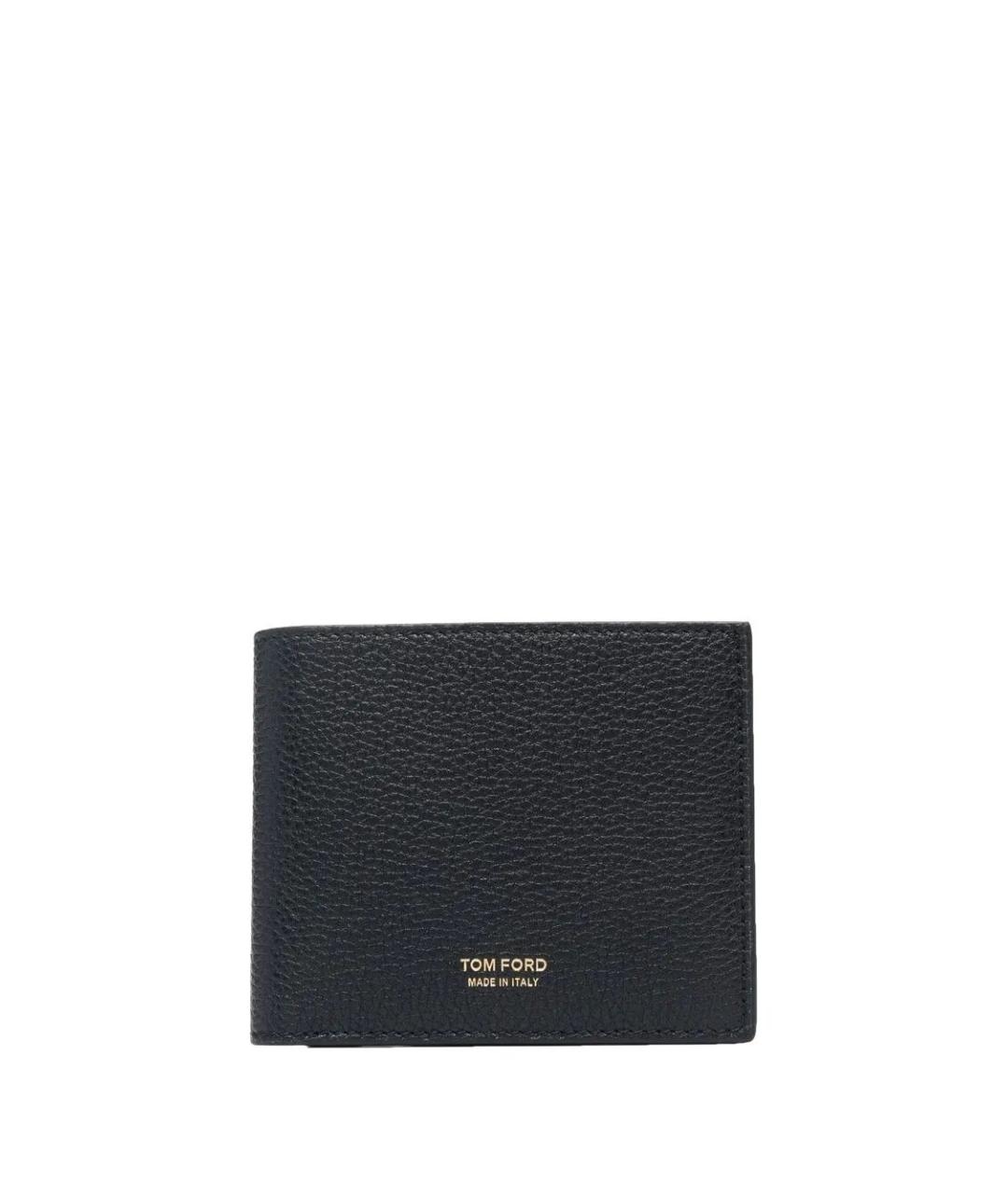 TOM FORD Черный кожаный кошелек, фото 1