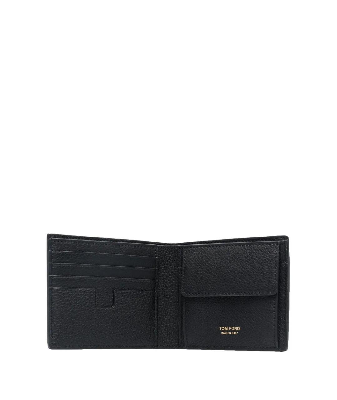 TOM FORD Черный кожаный кошелек, фото 2