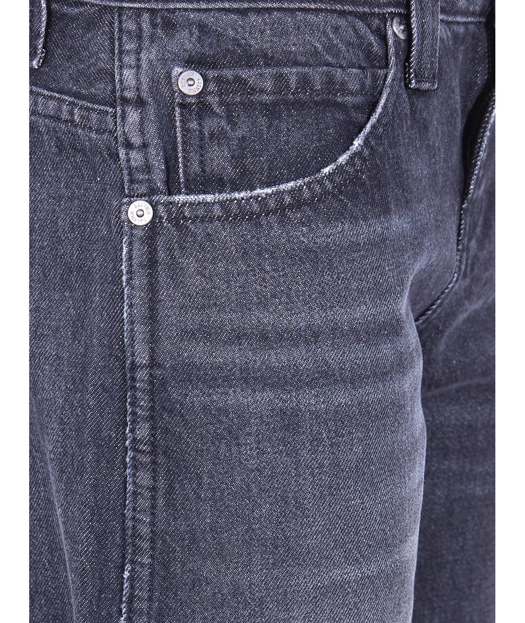 KHAITE Серые хлопковые прямые джинсы, фото 3