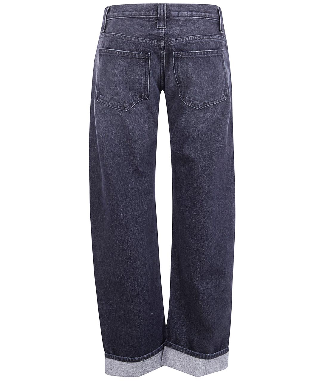 KHAITE Серые хлопковые прямые джинсы, фото 2