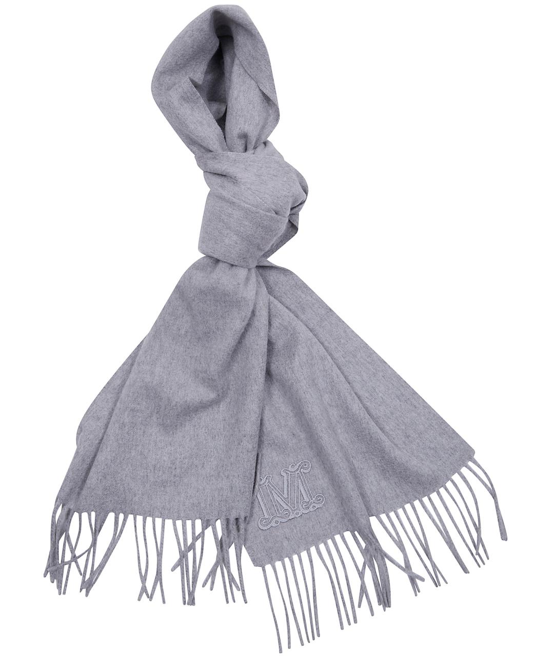 MAX MARA Серый кашемировый шарф, фото 2