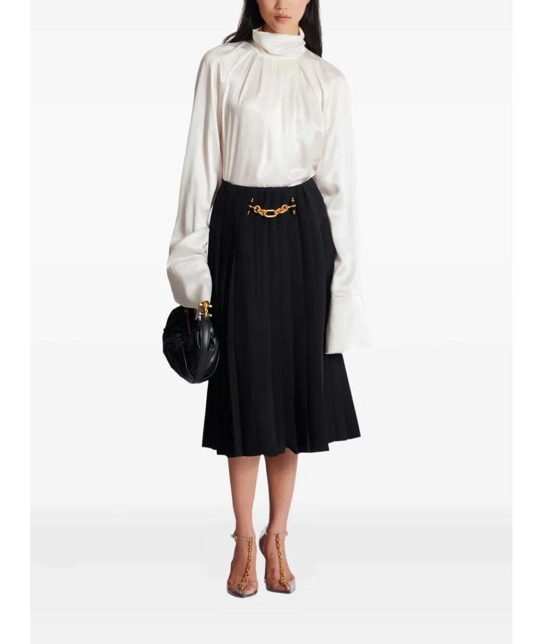 BALMAIN Белая шелковая рубашка, фото 2