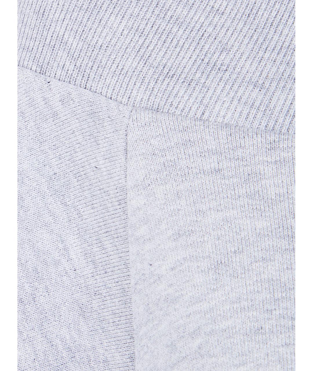 DRIES VAN NOTEN Серая хлопковая футболка, фото 3