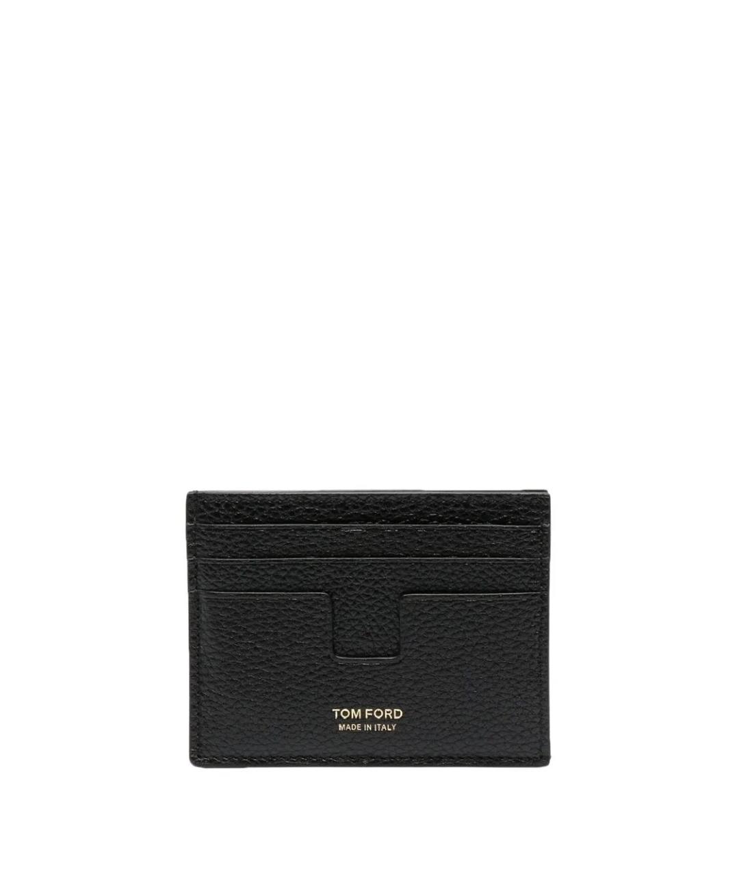 TOM FORD Черный кожаный кардхолдер, фото 1