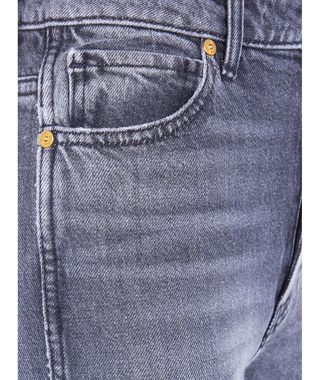 KHAITE Серые хлопковые прямые джинсы, фото 3