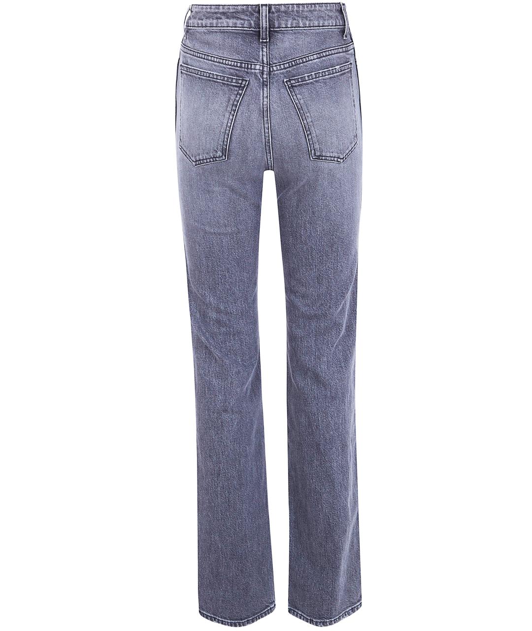 KHAITE Серые хлопковые прямые джинсы, фото 2