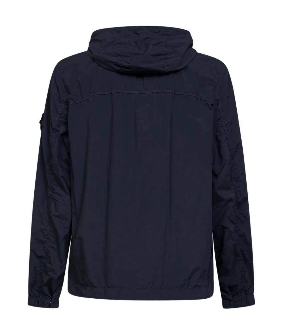 STONE ISLAND Темно-синяя полиамидовая куртка, фото 3