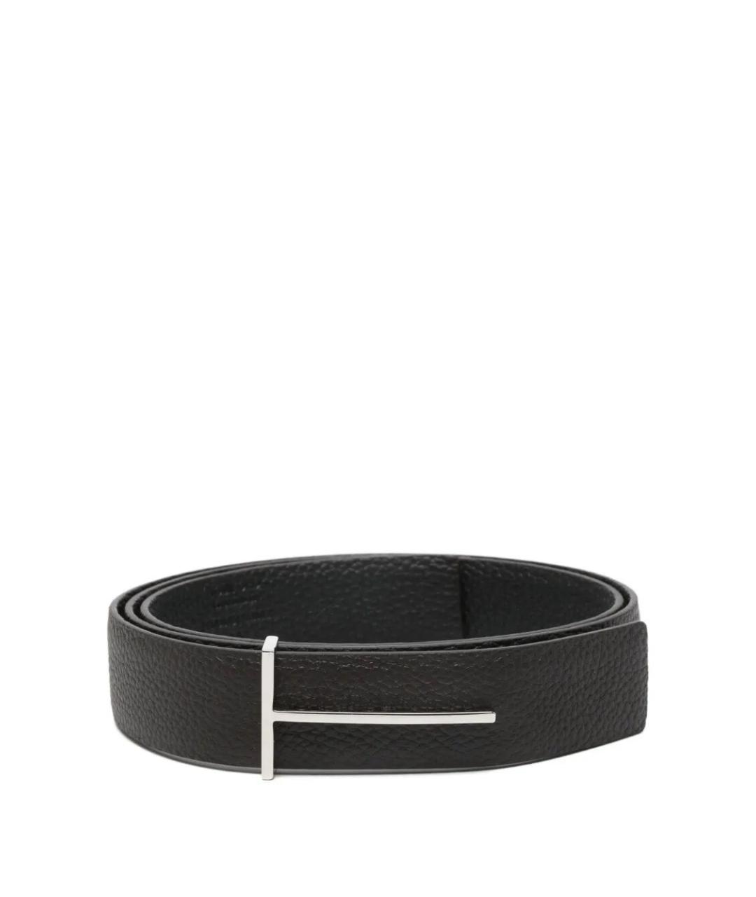 TOM FORD Коричневый кожаный ремень, фото 1