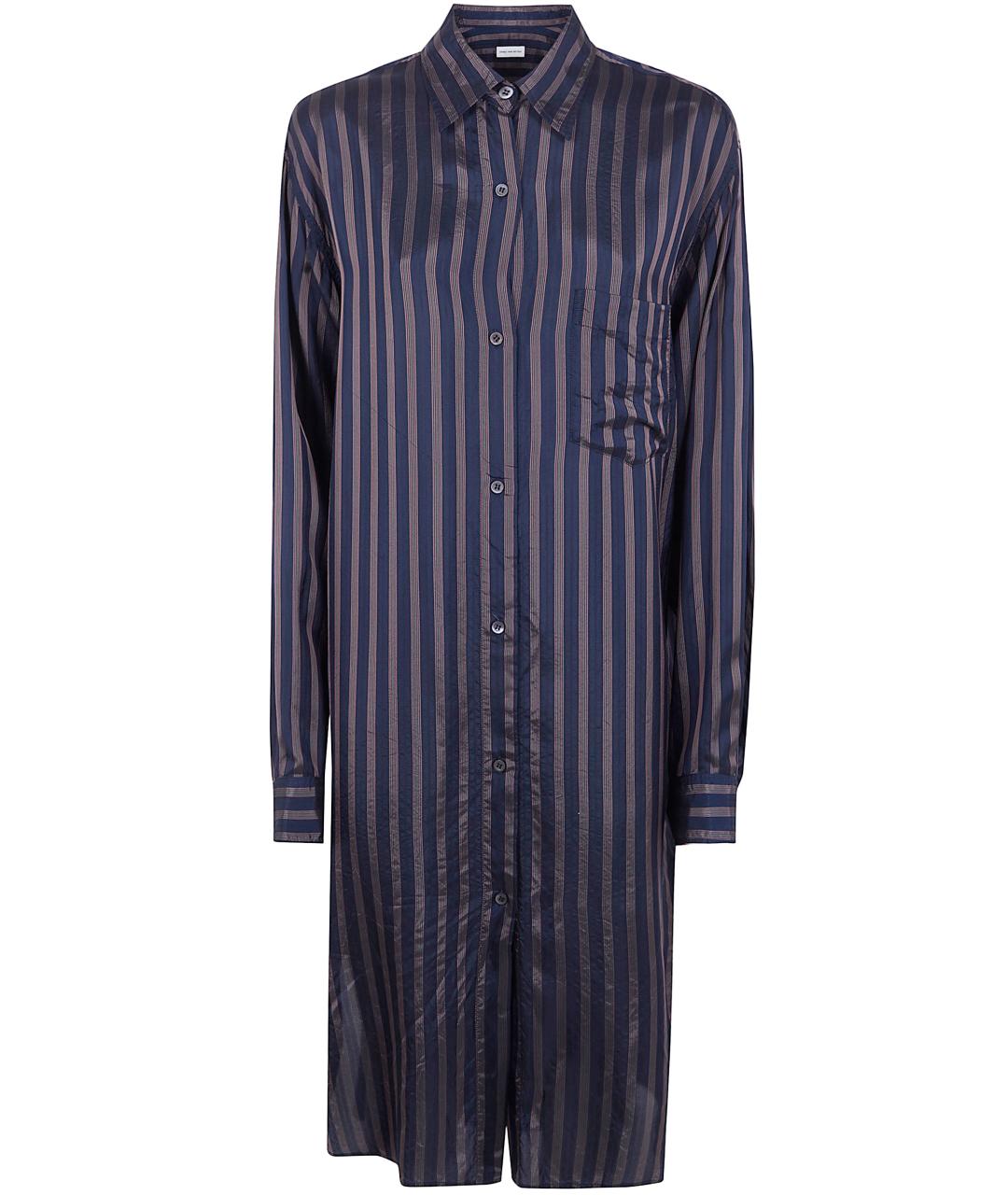 DRIES VAN NOTEN Синее вискозное повседневное платье, фото 1