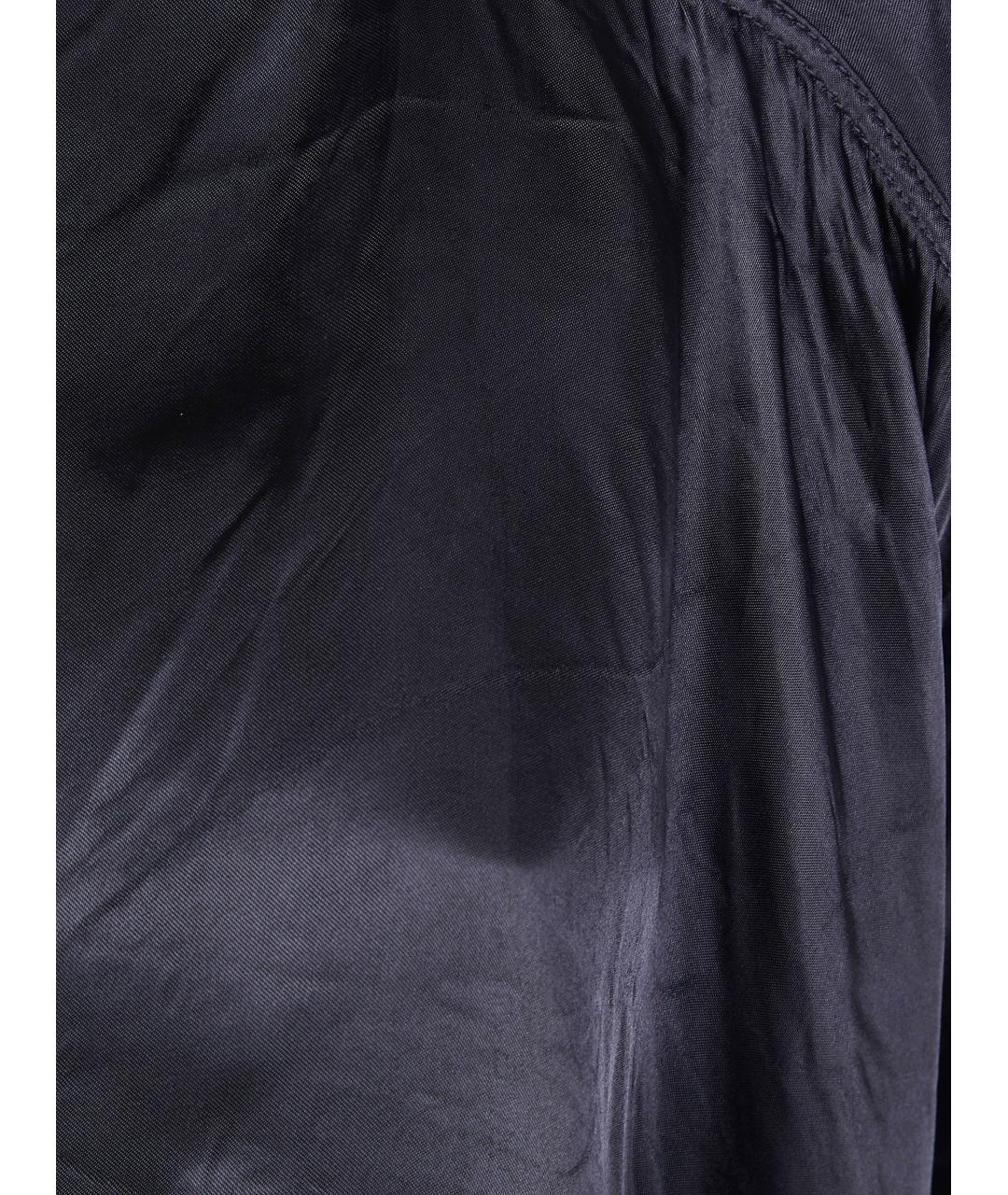 RICK OWENS Черная вискозная рубашка, фото 3