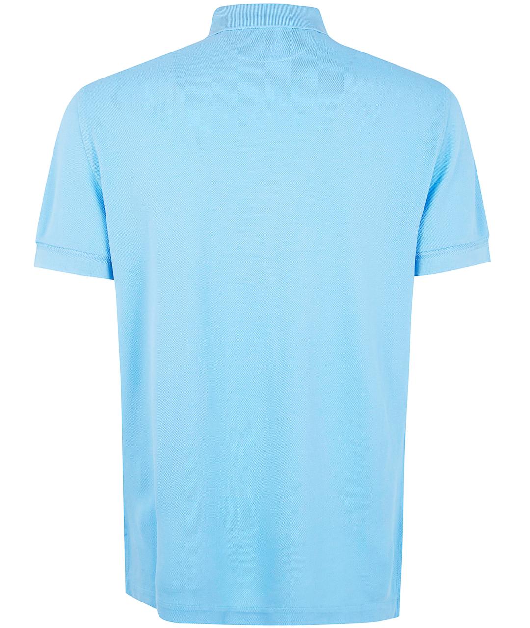 TOM FORD Голубое поло с коротким рукавом, фото 2