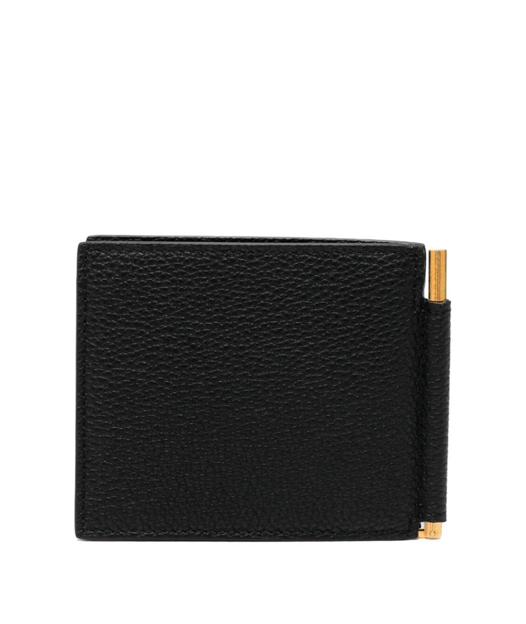TOM FORD Черный кожаный кошелек, фото 2