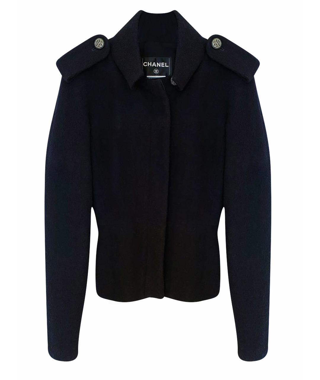 CHANEL PRE-OWNED Черный шерстяной жакет/пиджак, фото 1