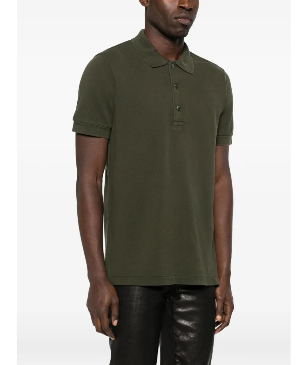 TOM FORD Зеленые поло с коротким рукавом, фото 4