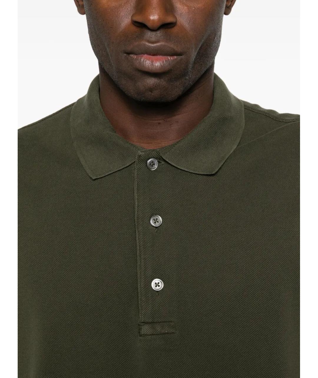 TOM FORD Зеленые поло с коротким рукавом, фото 2