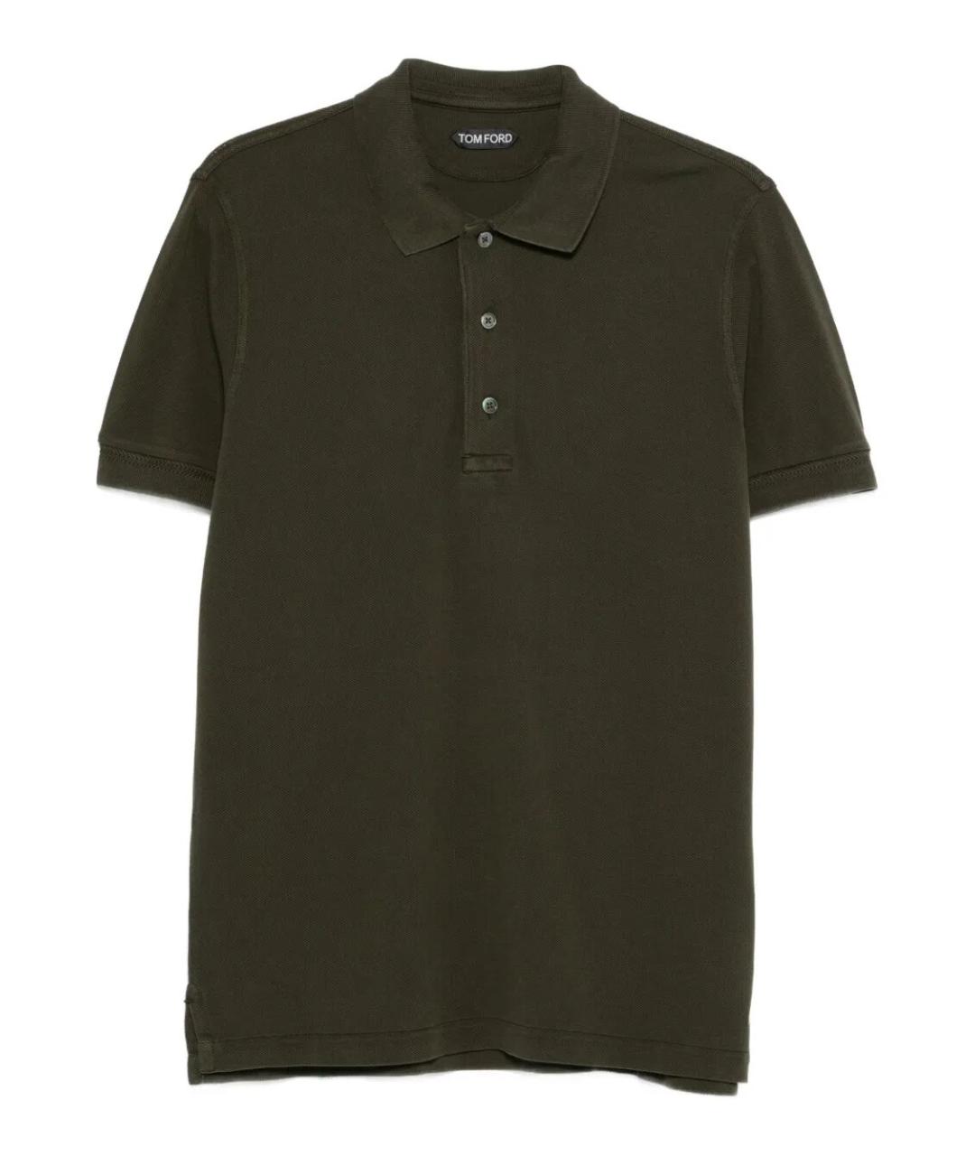 TOM FORD Зеленые поло с коротким рукавом, фото 1