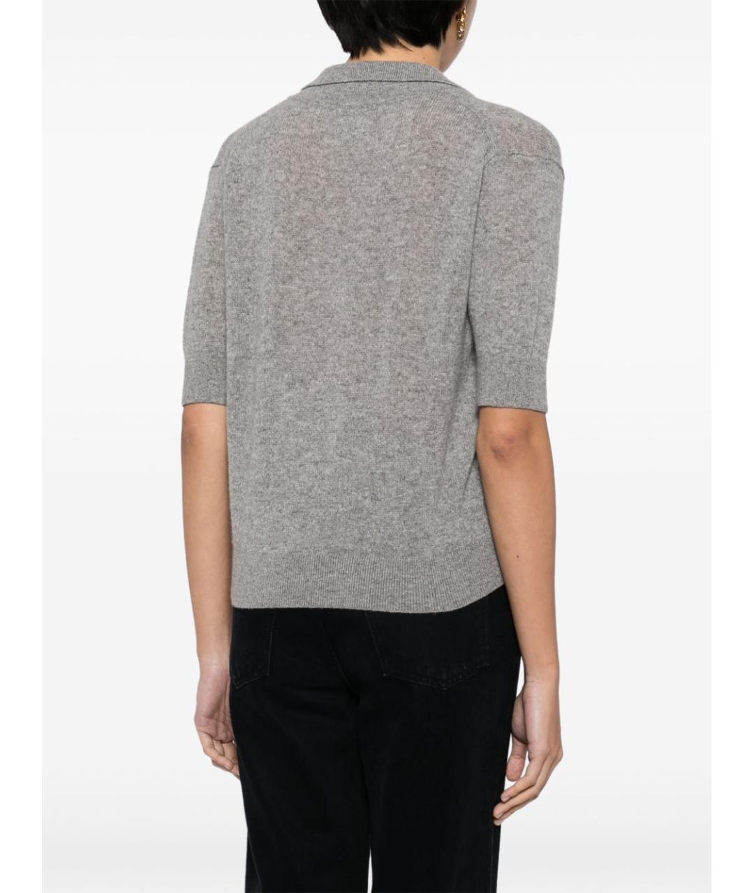 KHAITE Серый кашемировый джемпер / свитер, фото 5