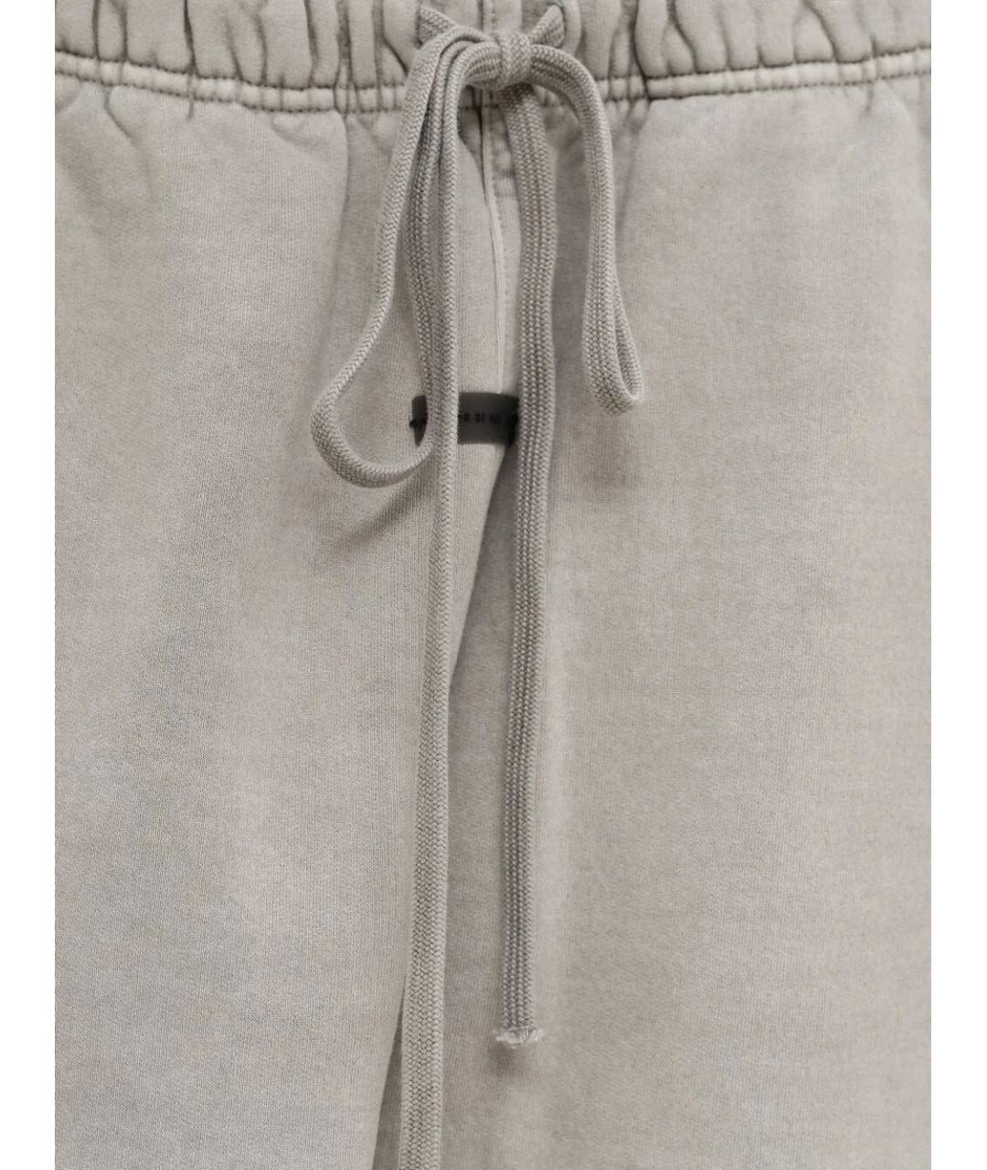 FEAR OF GOD ESSENTIALS Серые хлопковые повседневные брюки, фото 3