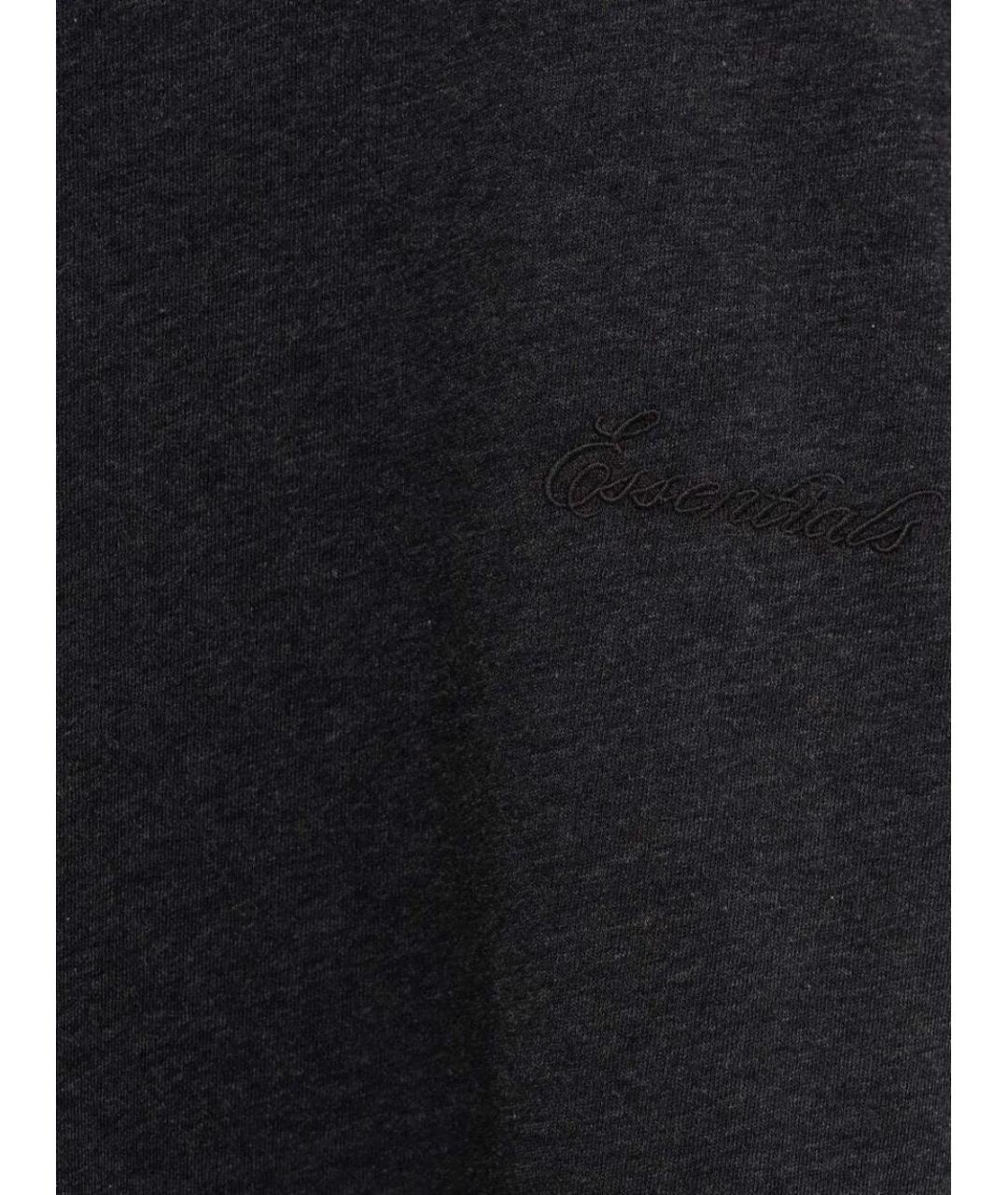 FEAR OF GOD ESSENTIALS Черная полиэстеровая футболка, фото 3