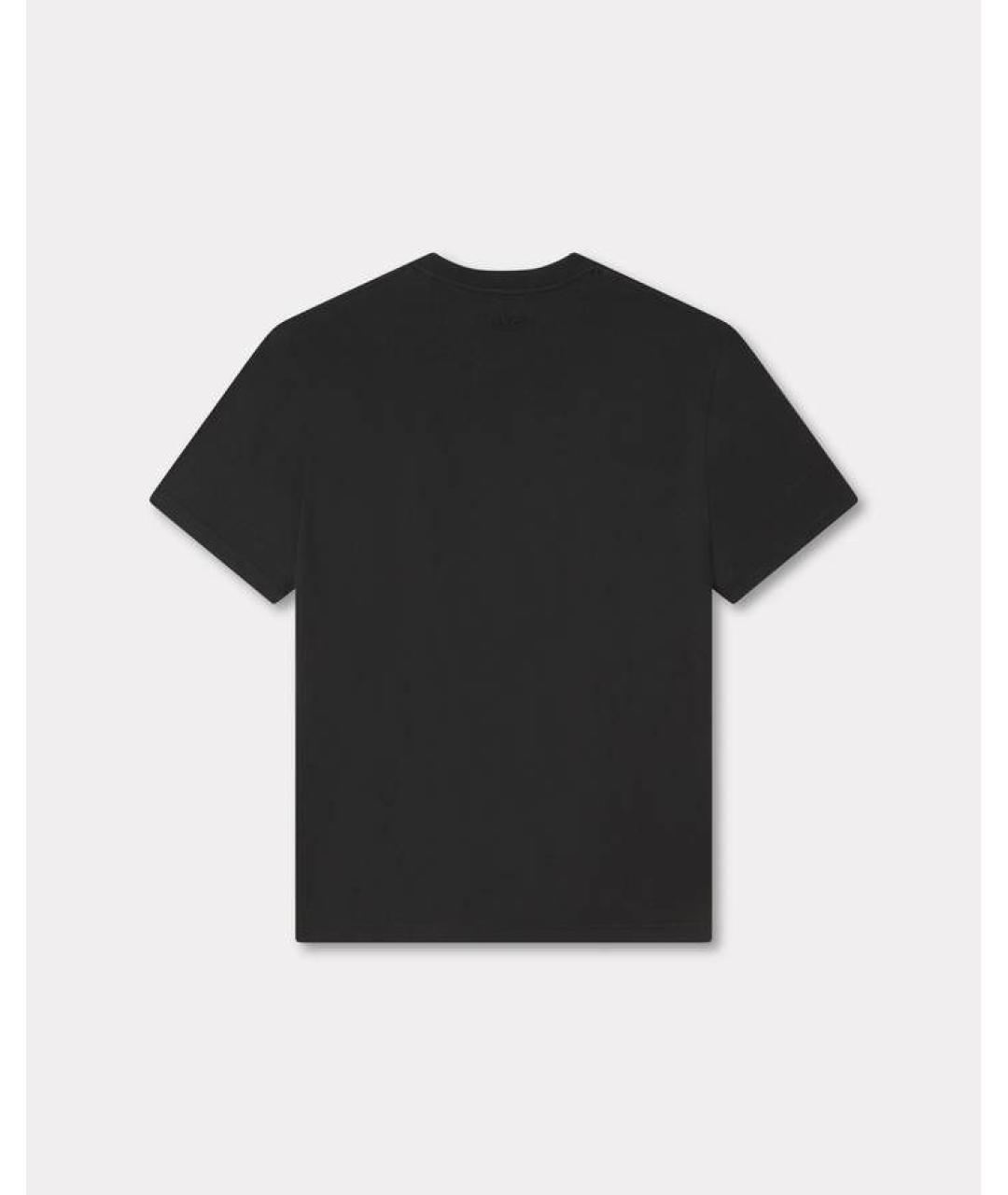 KENZO Черная хлопковая футболка, фото 2