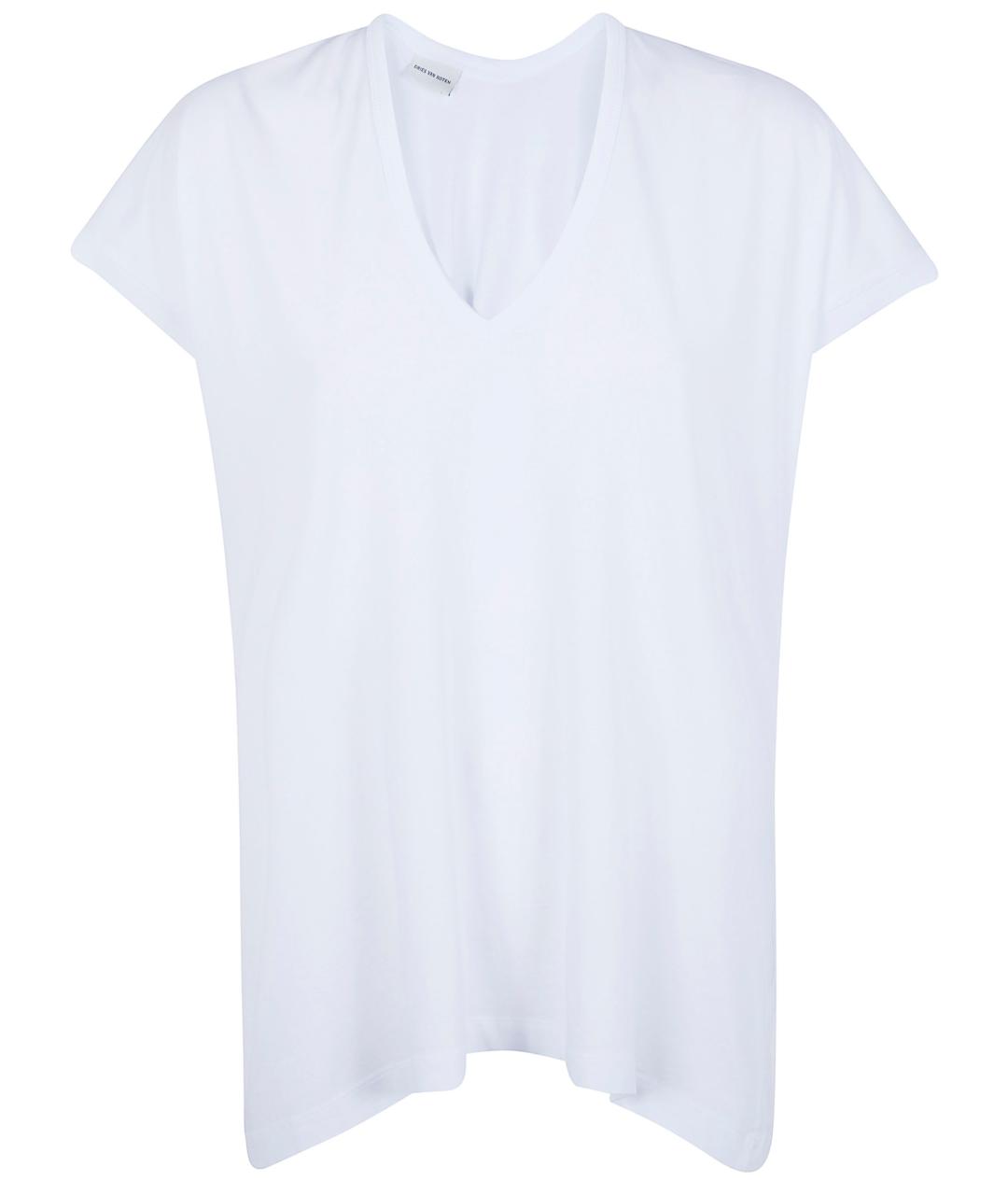 DRIES VAN NOTEN Белая хлопковая футболка, фото 1