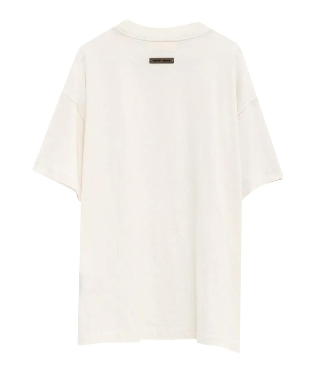 FEAR OF GOD ESSENTIALS Белая хлопко-полиэстеровая футболка, фото 2