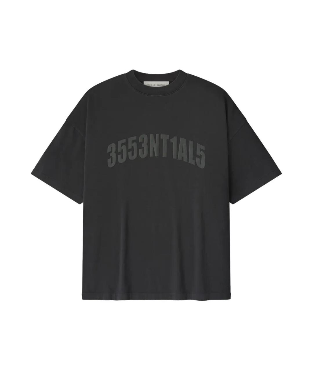 FEAR OF GOD ESSENTIALS Черная хлопковая футболка, фото 1