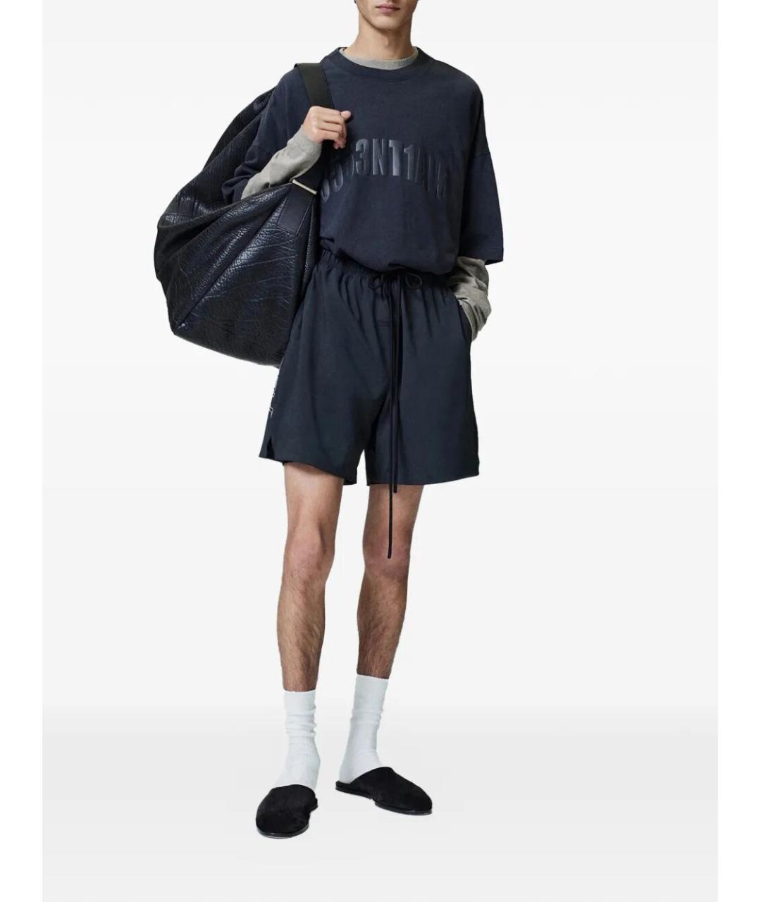 FEAR OF GOD ESSENTIALS Черная хлопковая футболка, фото 2