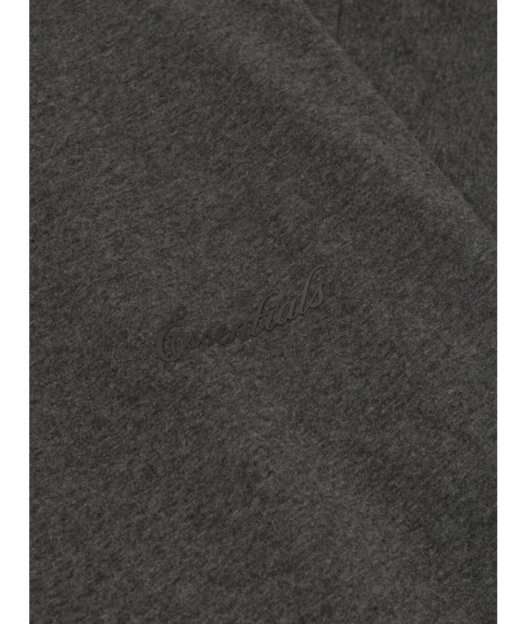 FEAR OF GOD ESSENTIALS Серая хлопковая футболка, фото 2