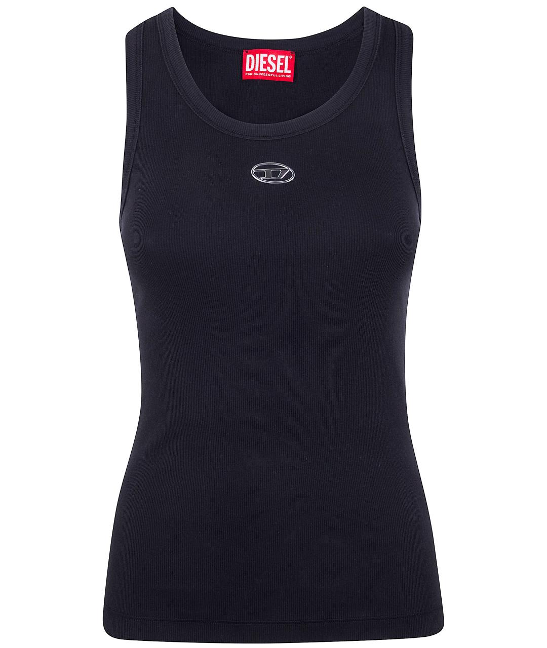 DIESEL Черная хлопковая майка, фото 5