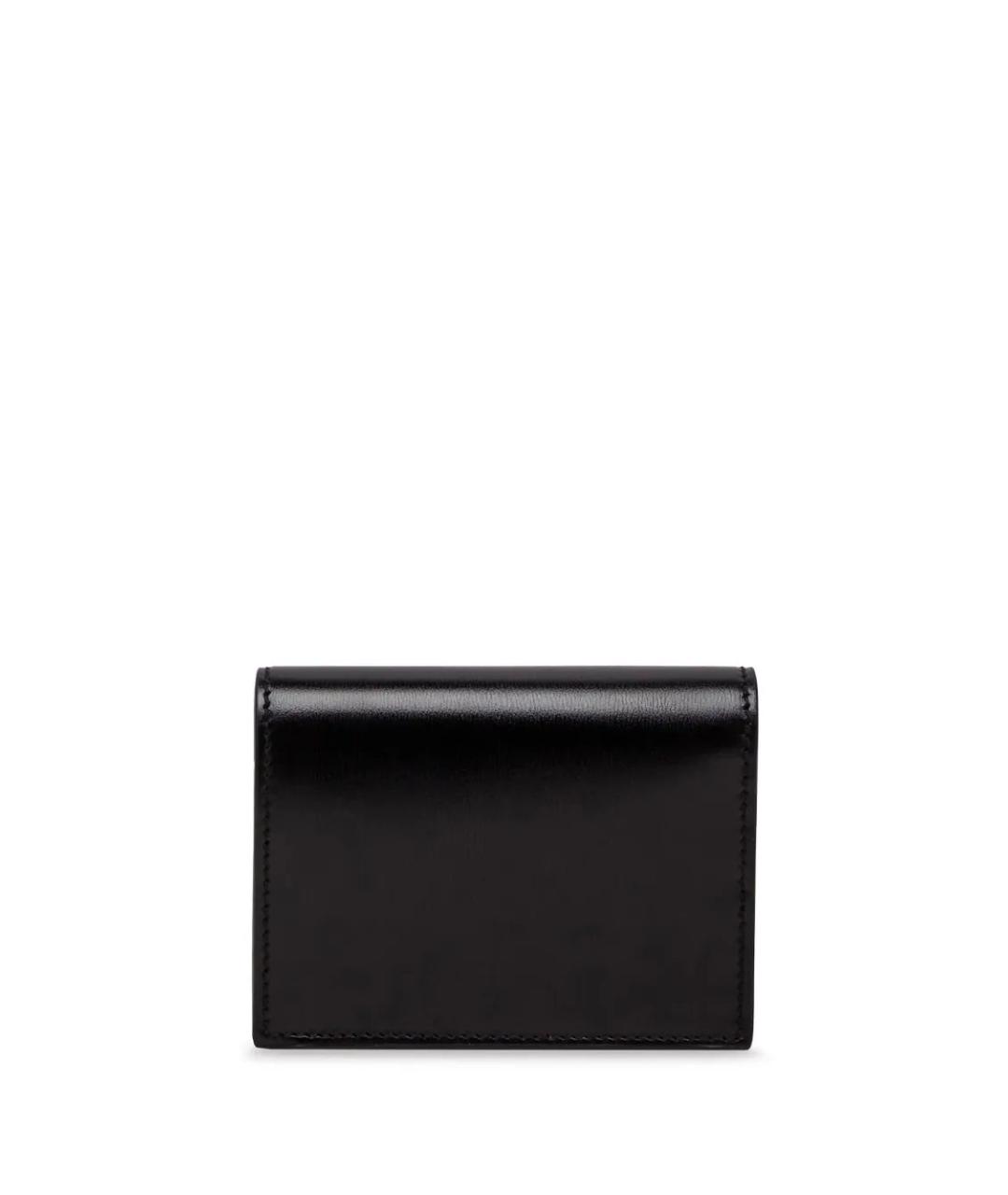 FERRAGAMO Черный кожаный кошелек, фото 2