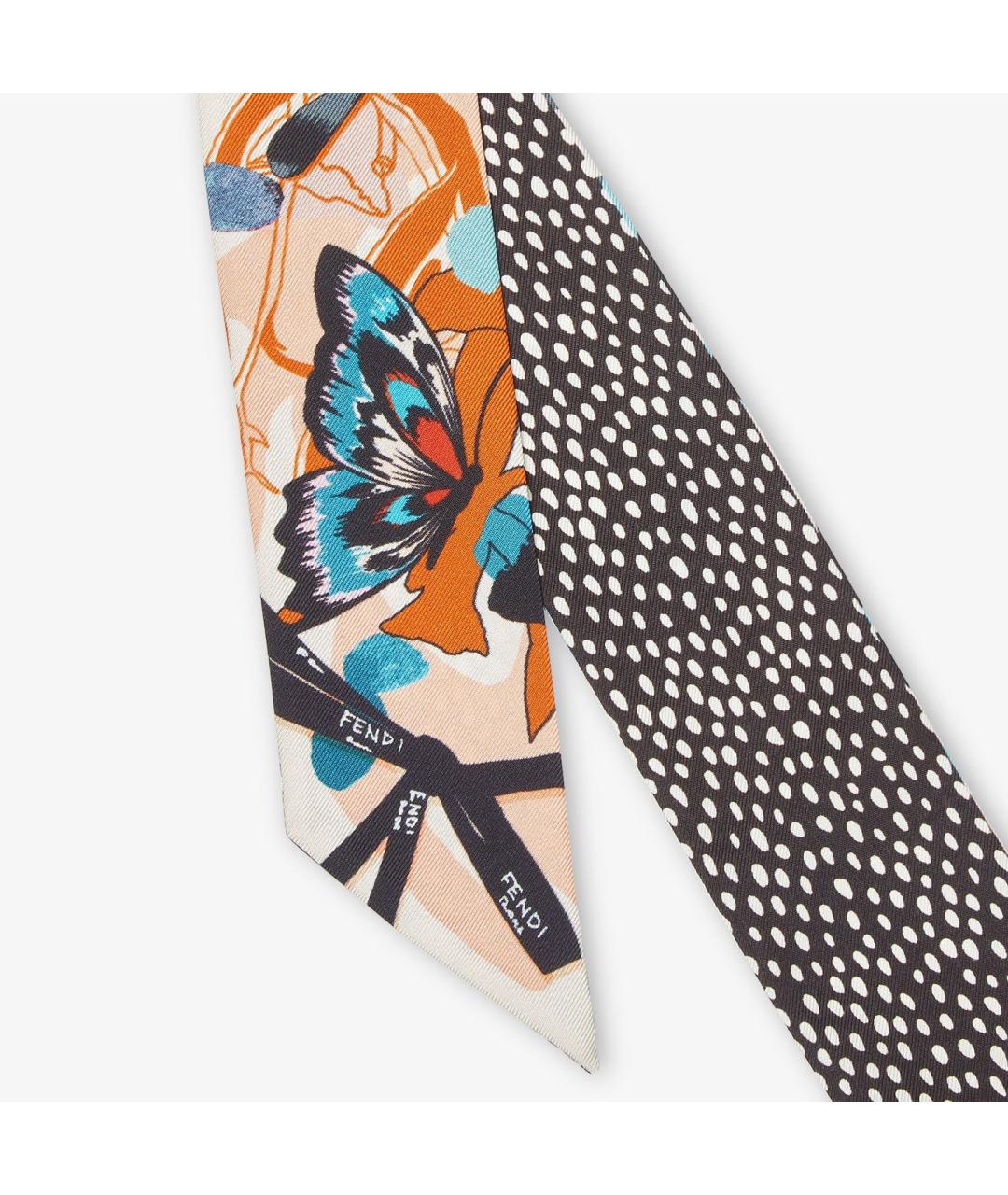 FENDI Мульти шелковый платок, фото 2